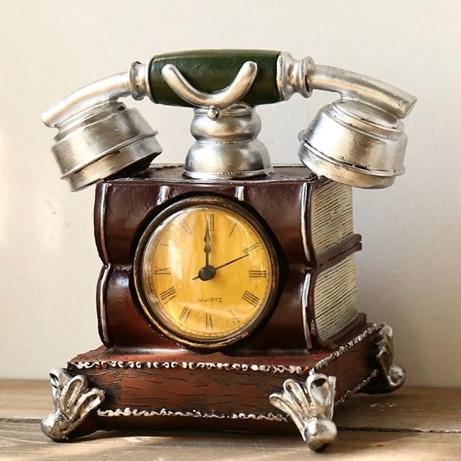 Antique Vintage Telephone Clock