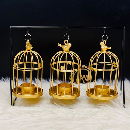 Birds Cage Carrior Candle Holder