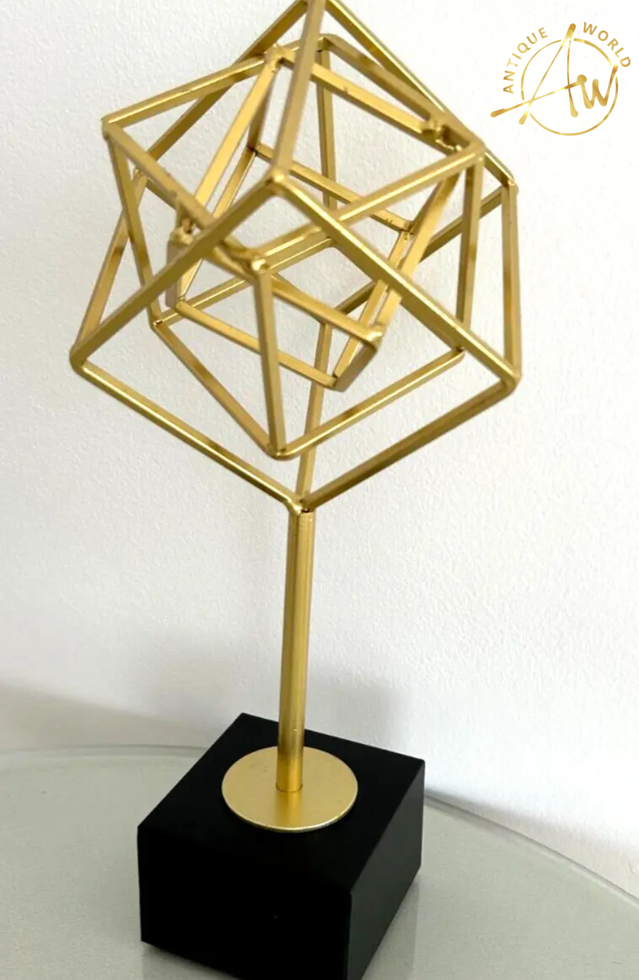 Gold Square Decor Ornament