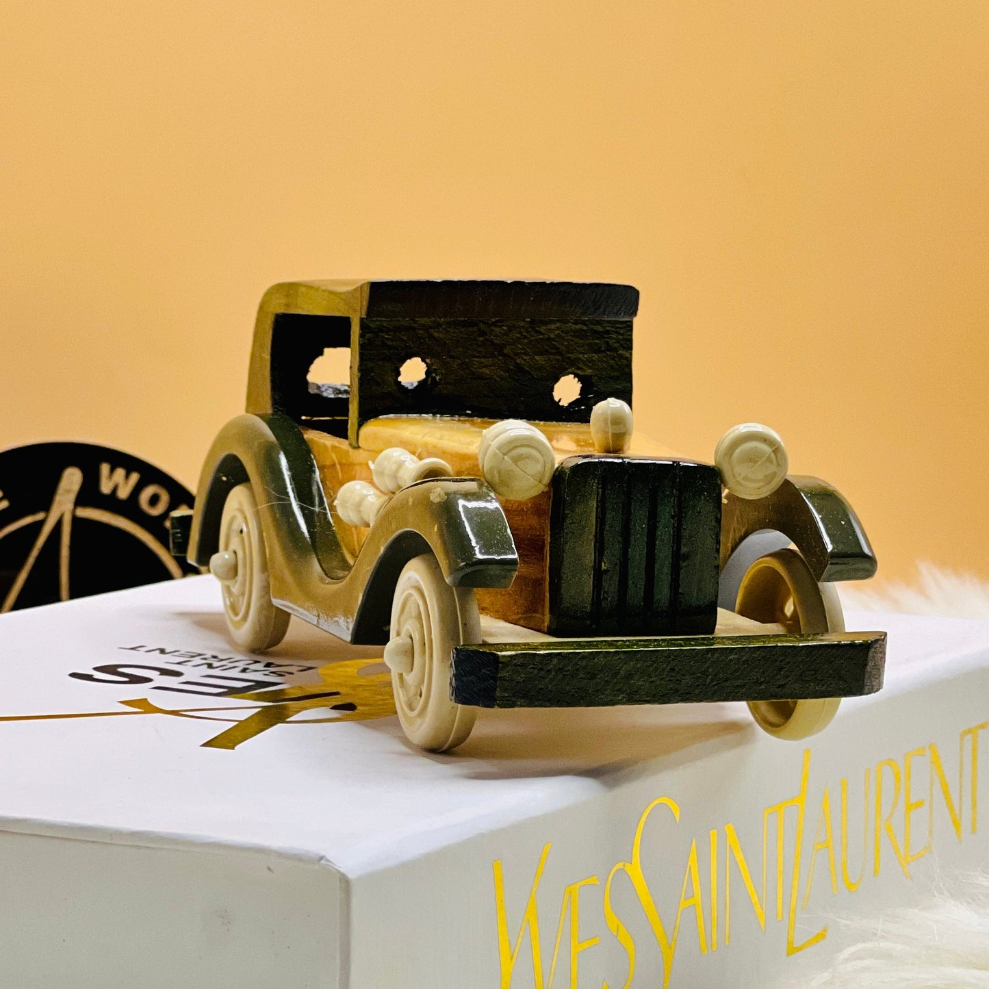 Vintage Wooden Handcrafted Car