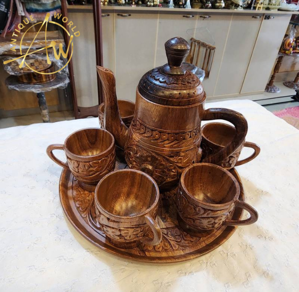 Wooden Handmade Kettle Set