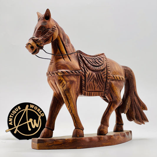 Sheesham Wood Horse Sculpture