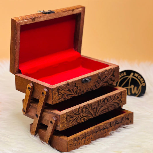 Wooden Jewelry Box( Steps of 3)