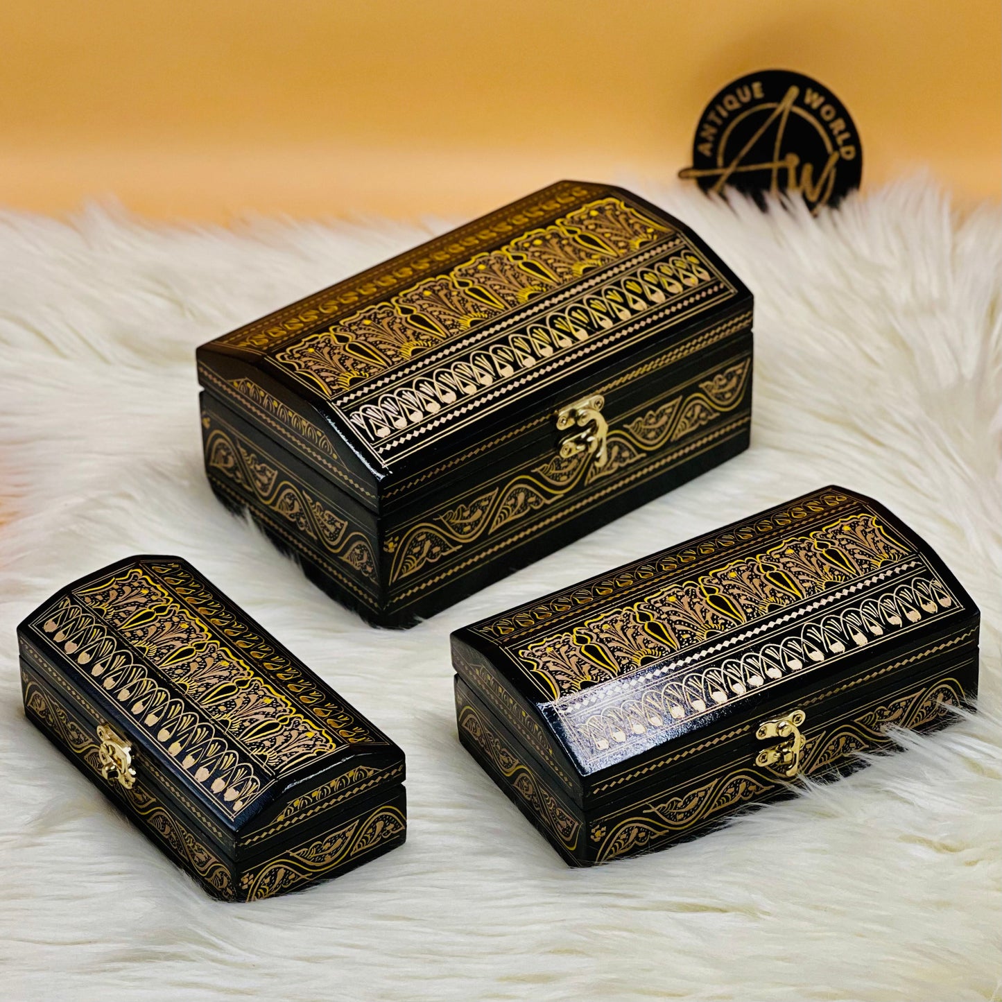 MDF Handcrafted Jewellery Box (Set of 3)