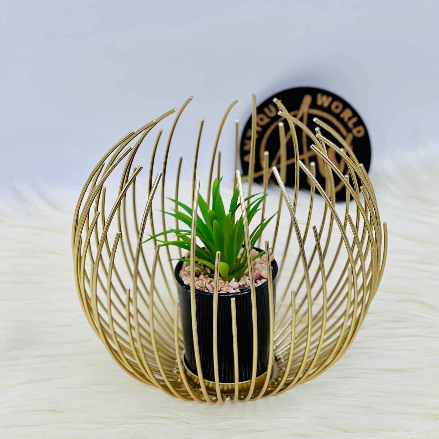 Realistic Artificial Golden Pot Plant