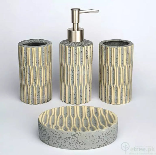 SELF TEXTURED BATH SET