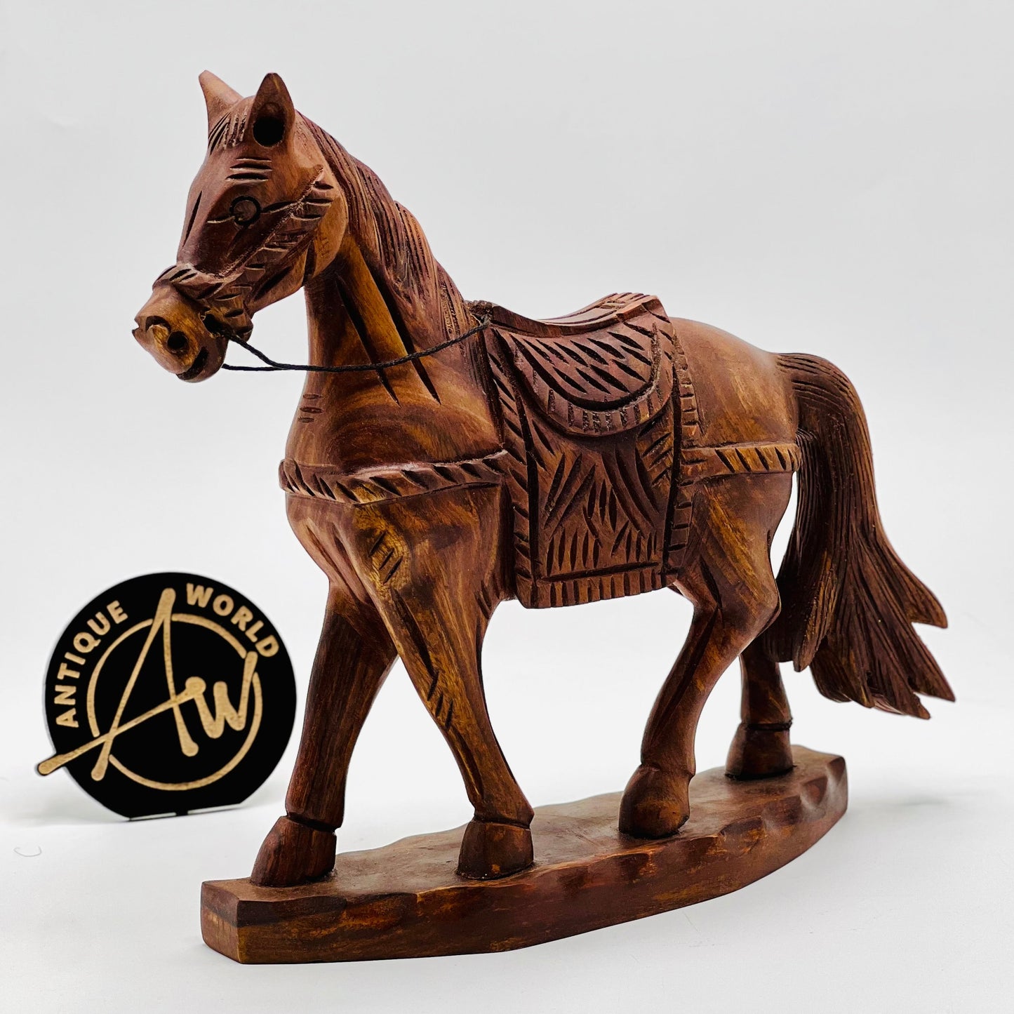 Sheesham Wood Horse Sculpture