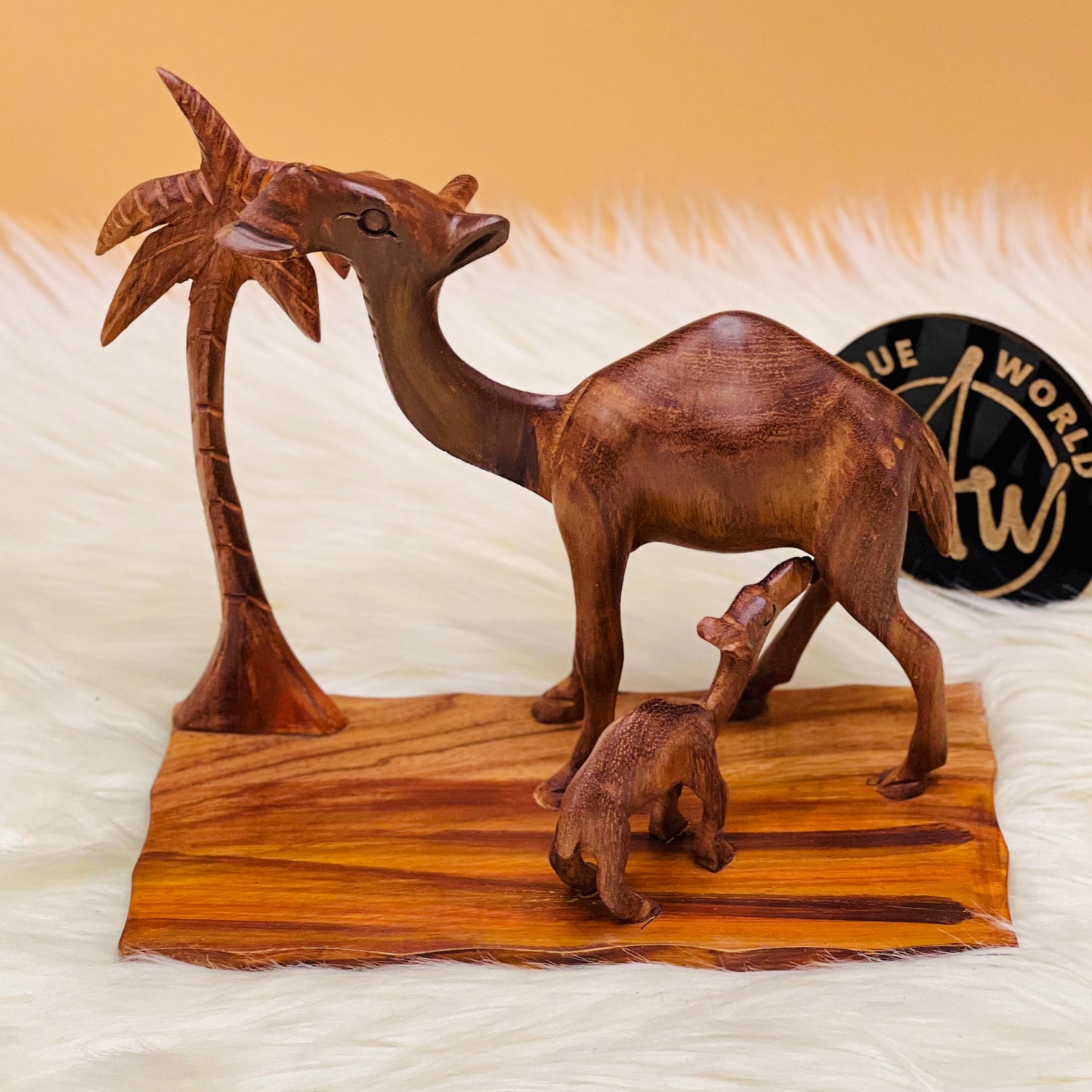 Wooden Camel Heritage Sculpture