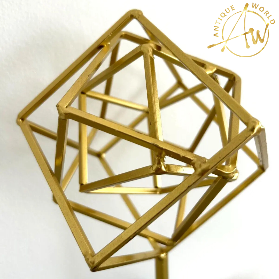 Gold Square Decor Ornament