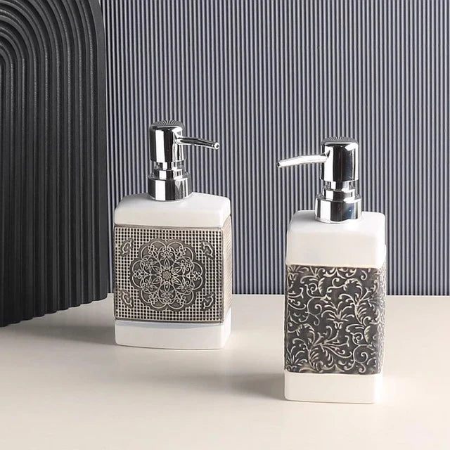 Ceramic White Bathroom Set