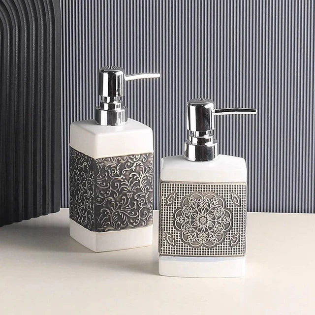 Ceramic White Bathroom Set