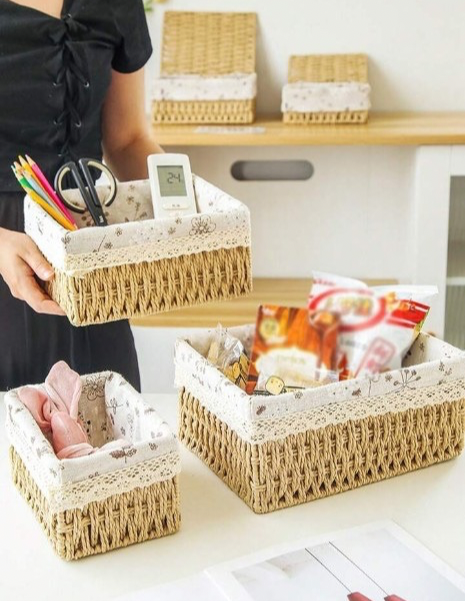 Desktop Storage Basket (Set Of 3)