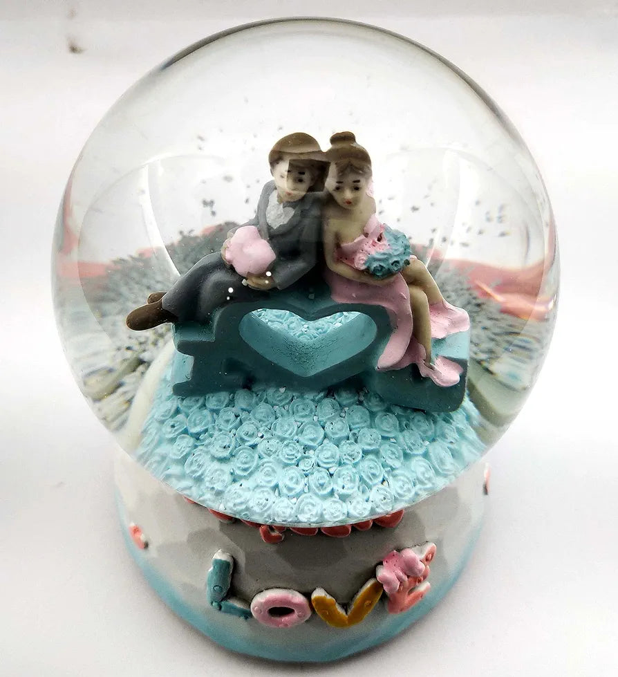 Snow Globe Couple On Love