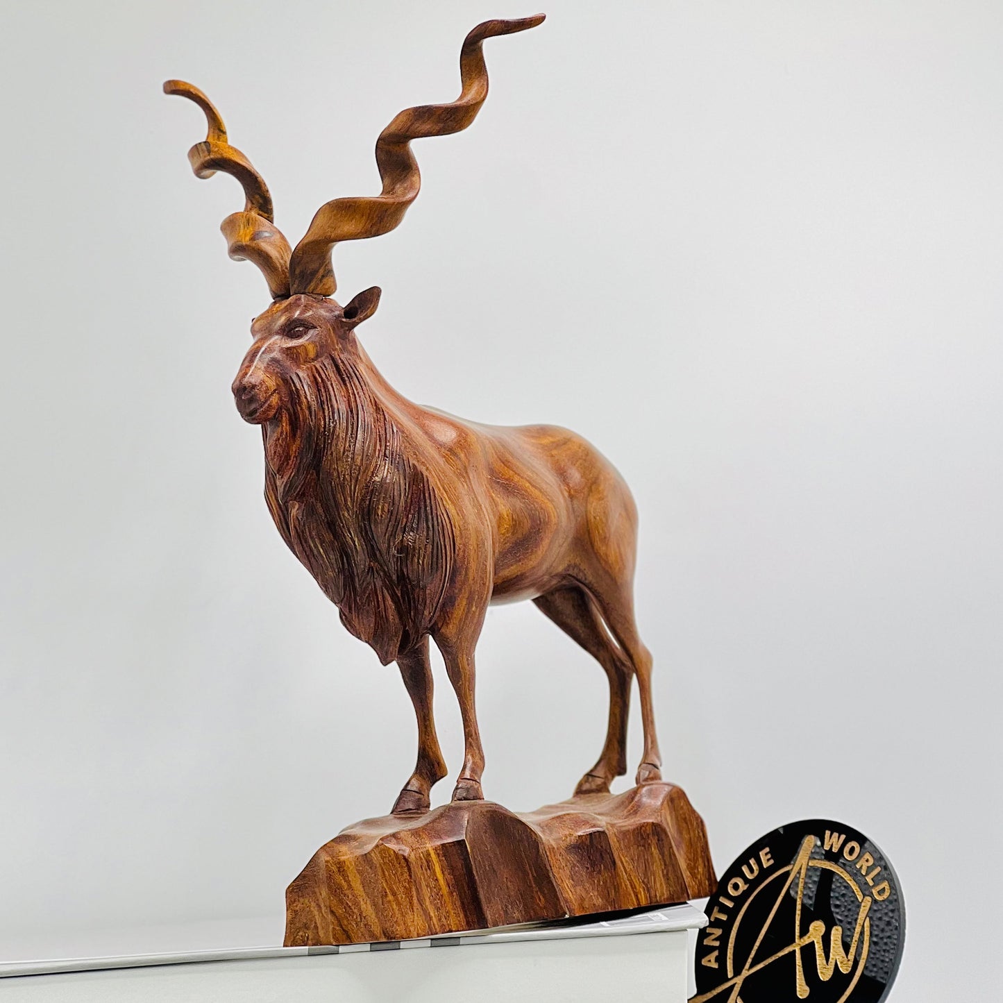 Antique Single Piece Markhor Handcrafted