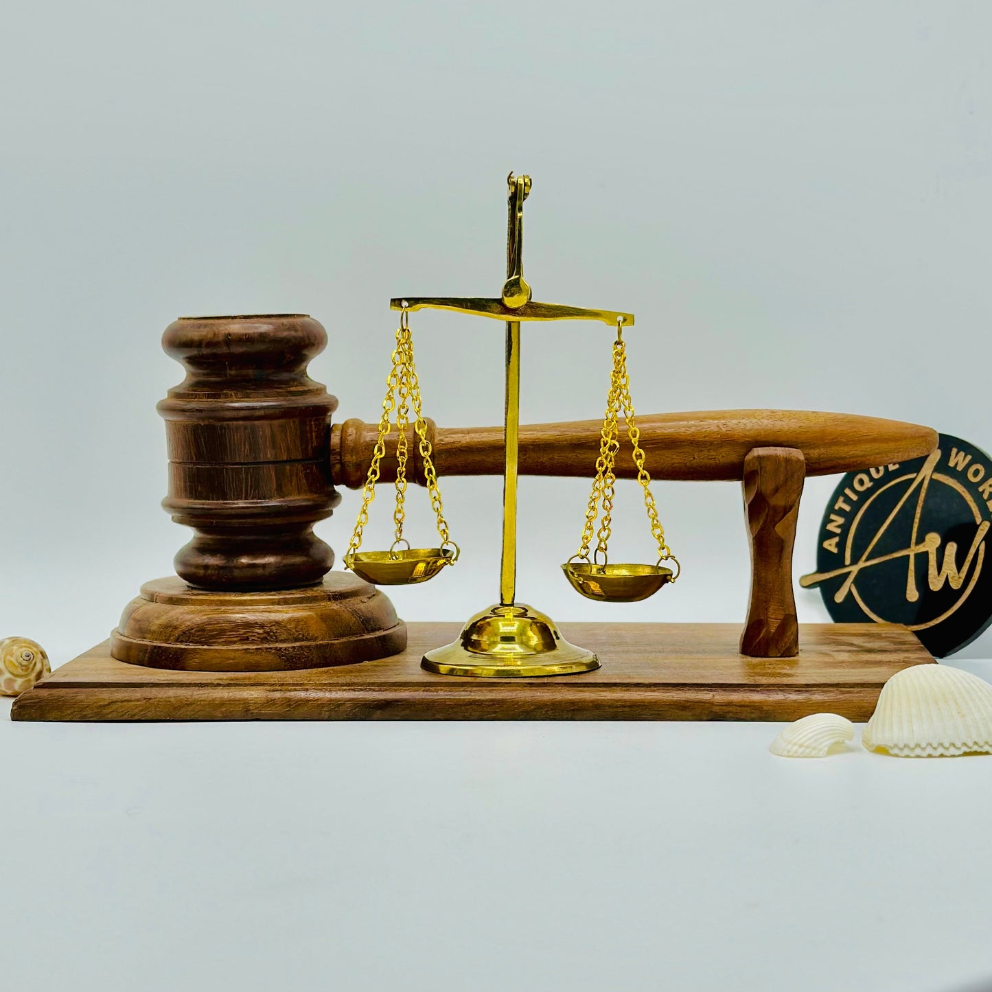 Royal Justice Scale & Gavel