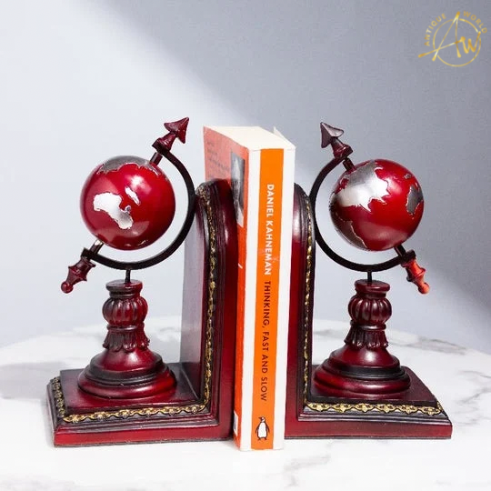 Wander World Wide Ruby Red Bookend