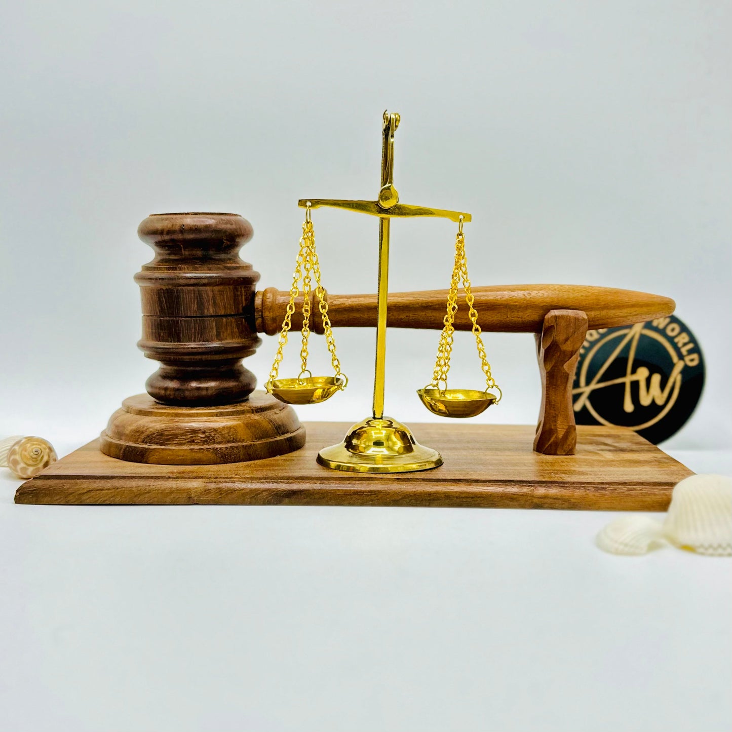 Royal Justice Scale & Gavel