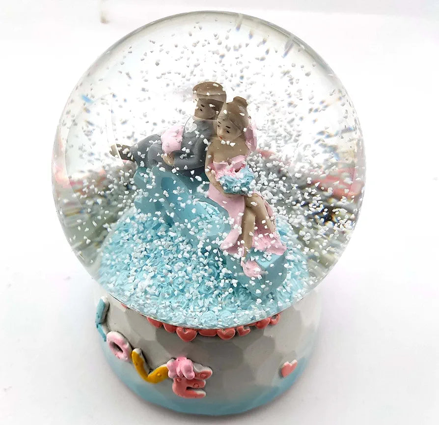 Snow Globe Couple On Love