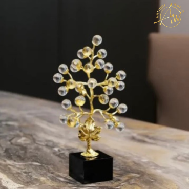 1 Pc Crystal Ball Gemstone Tree Ornament