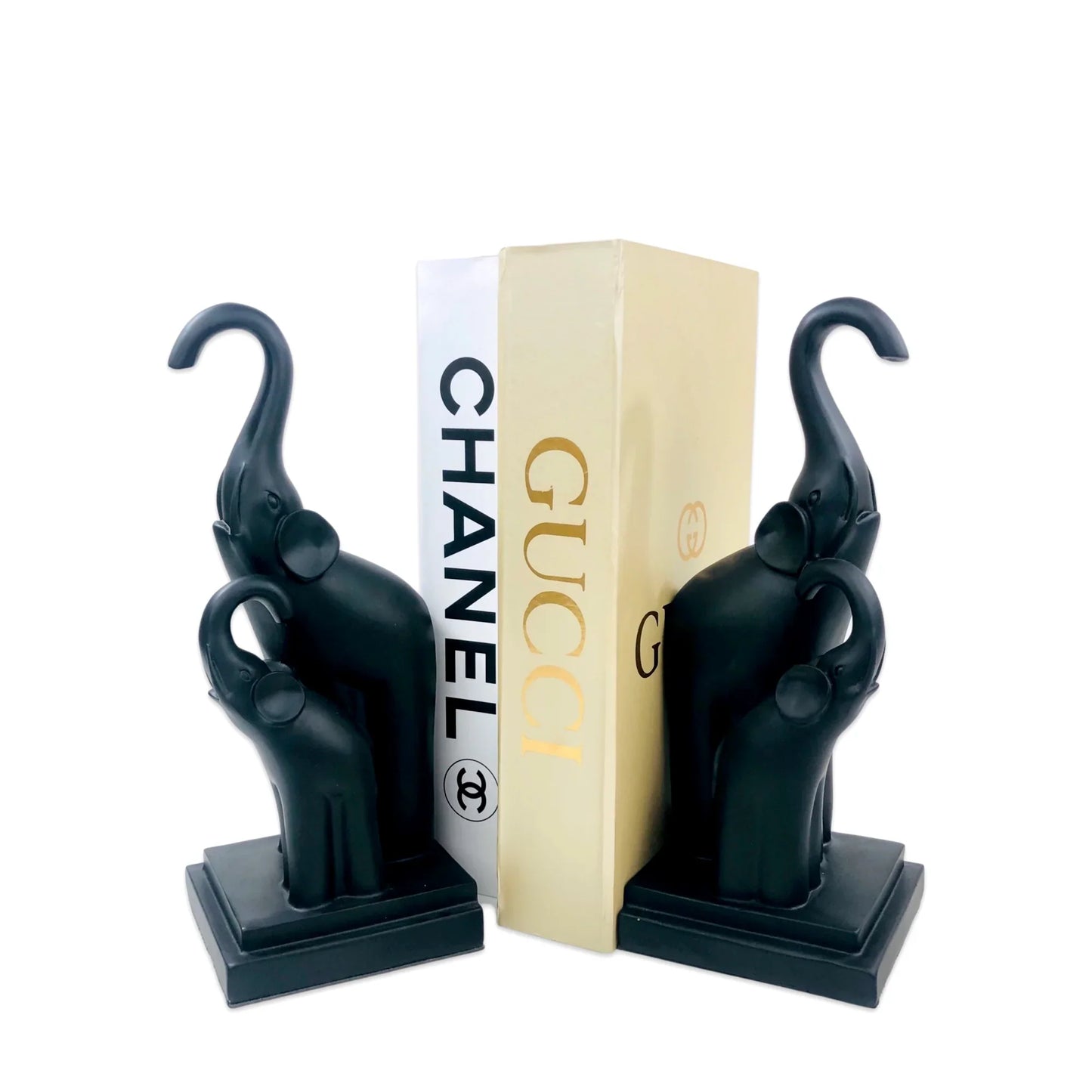 Black Elephant Bookend