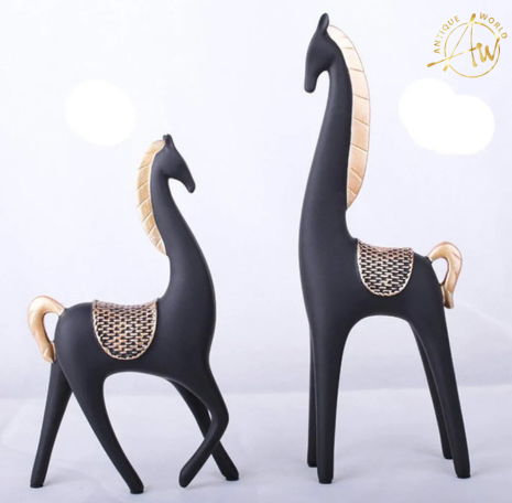 Nordic Horse Statue (Set Of 2)