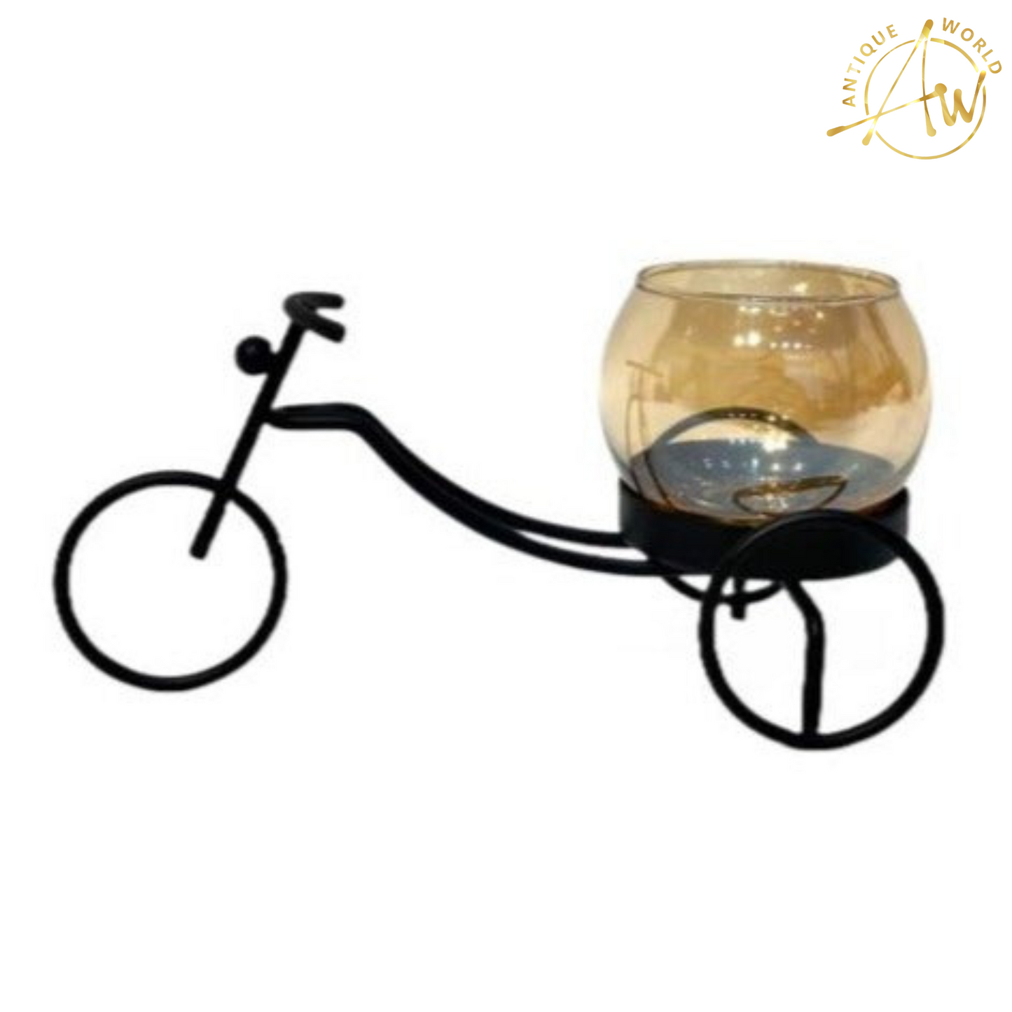 Metal Bicycle Candle Holder