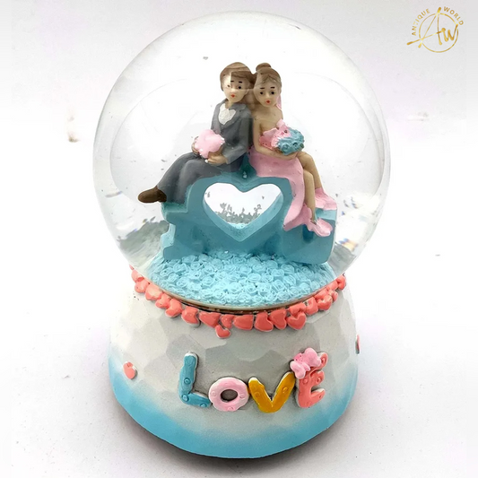 Snow Globe Couple On Love